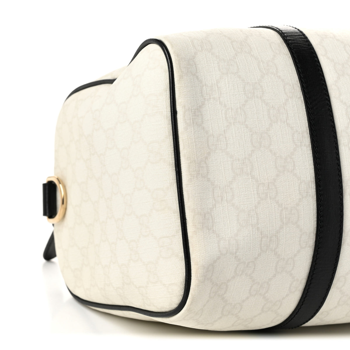 GG Plus Monogram Medium Joy Boston White Black