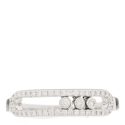 Messika 18K White Gold Diamond Baby Move Pave Ring 54 7 1 of 9