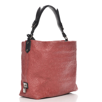 Louis Vuitton Monogram Lambskin Antheia Hobo PM Framboise 3 of 7