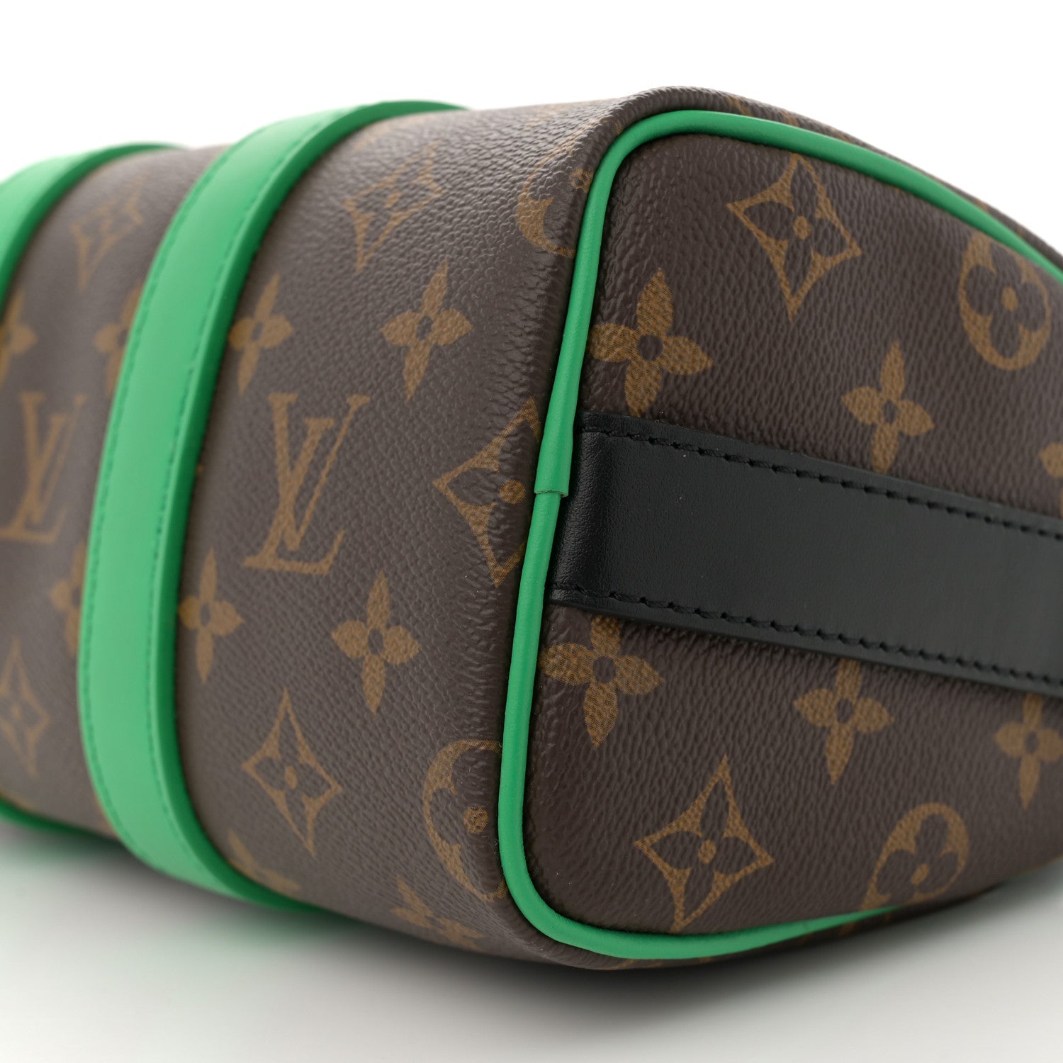 Louis Vuitton Monogram Macassar Keepall Bandouliere 25 Minty Green