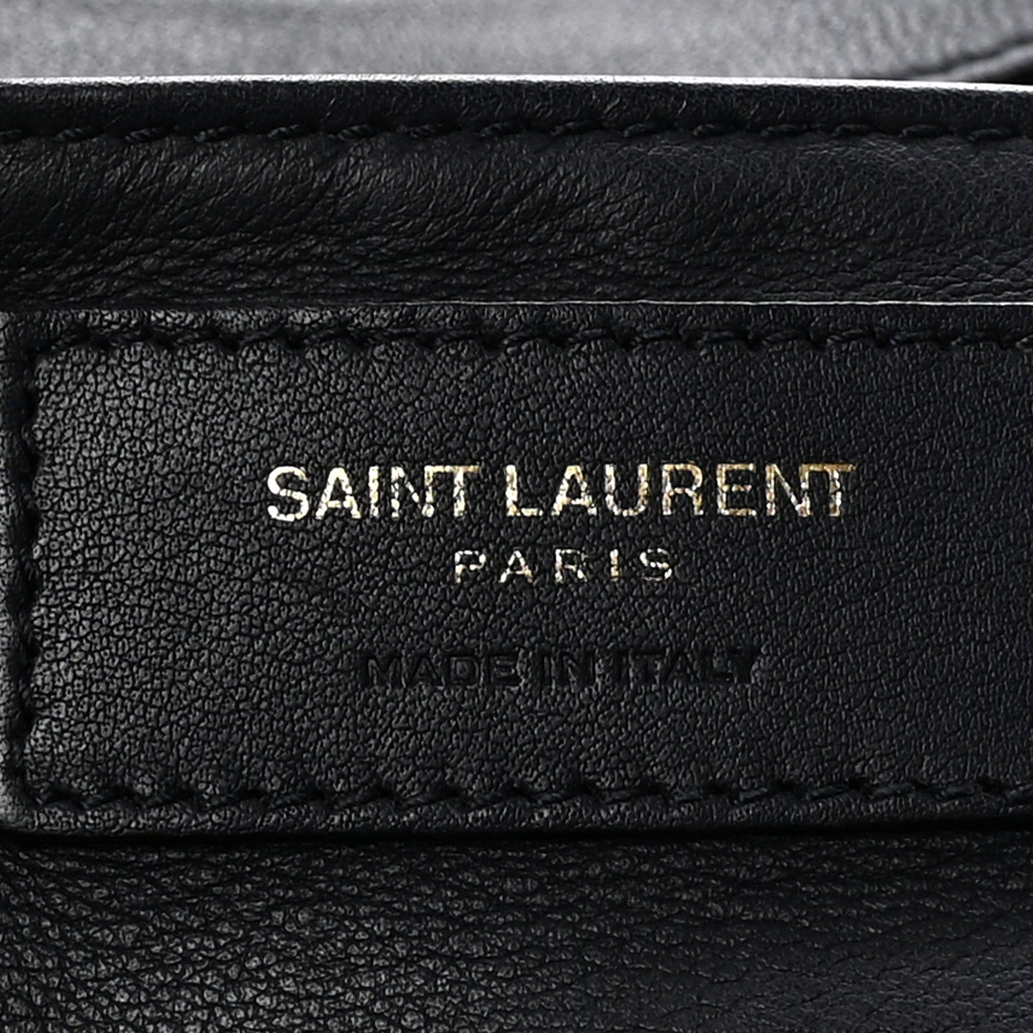 Saint Laurent Calfskin Suede Small Monogram Downtown Cabas Navy Blue 6 of 9