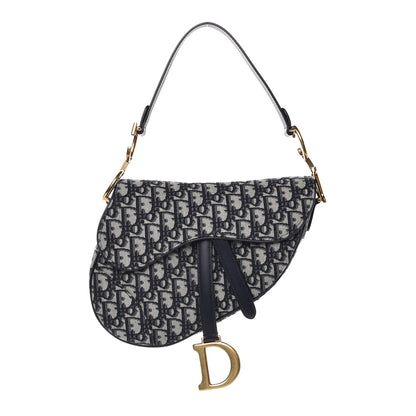 Christian Dior Oblique Saddle Bag Blue 1 of 7