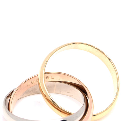 Cartier 18K Pink Yellow White Gold Classic Les Must De Cartier Trinity Ring 53 6.25 6 of 6