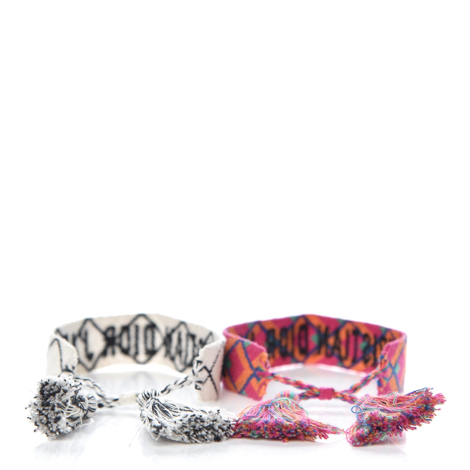 Christian Dior Woven Cotton J'Adior Friendship Bracelet Set 3 of 3