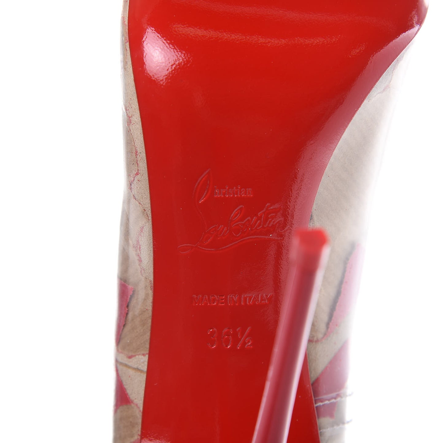 PVC Loubi Print So Kate 120 Pumps 36.5 Kraft