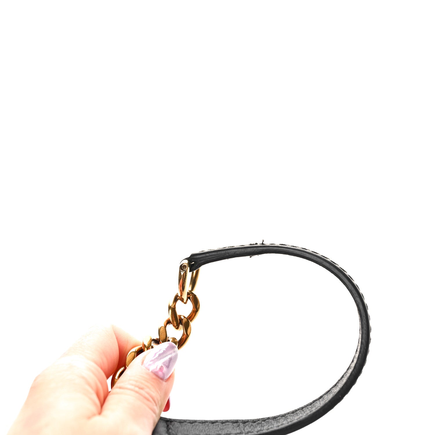 Louis Vuitton Calfskin New Wave Chain MM Black 9 of 9