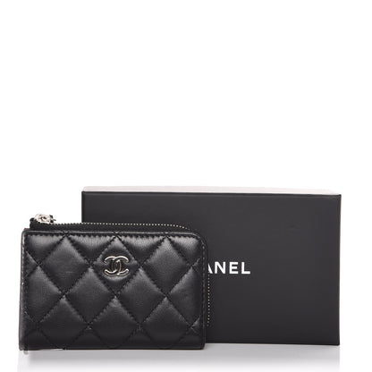 Chanel Lambskin Quilted Key Holder Case Black 8 of 8