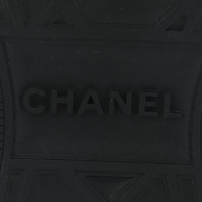 Chanel Velvet Calfskin Mixed Fibers CC Sneakers 39 Black 6 of 8