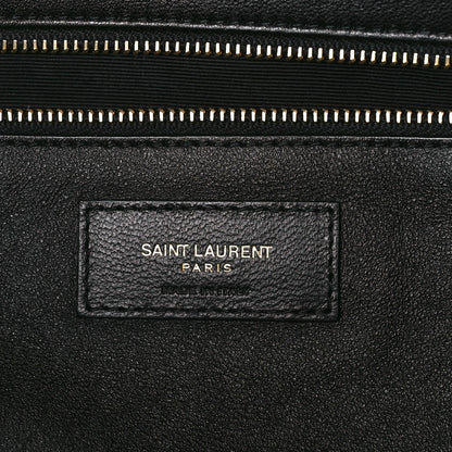 Saint Laurent Lambskin Quilted Sade Puffer Envelope Clutch Black 7 of 13