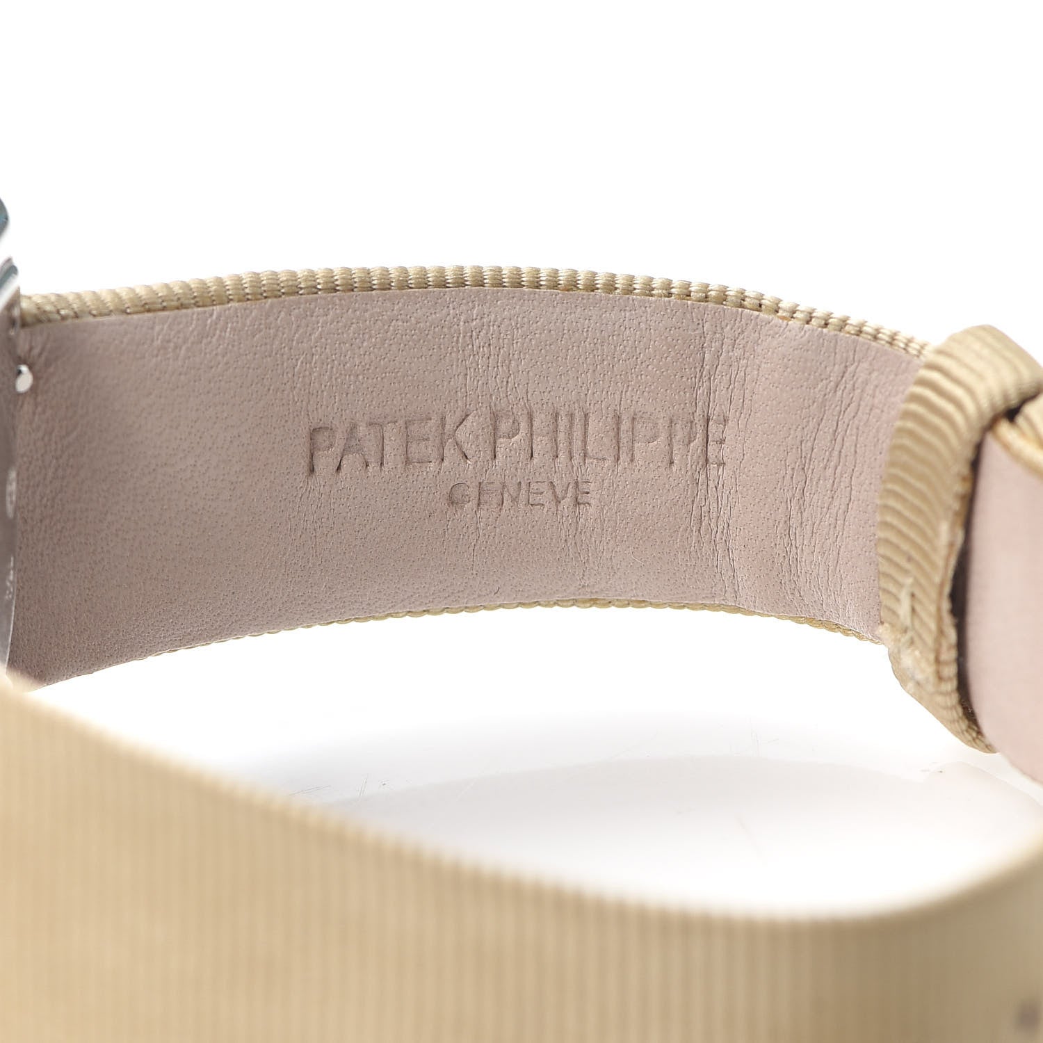 Patek Philippe 18K White Gold Satin Diamond Bezel Lady Gondolo Quartz Watch Champagne 4868G-001 6 of 7