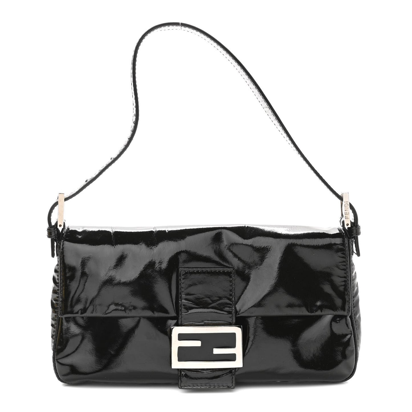 Patent Baguette Black