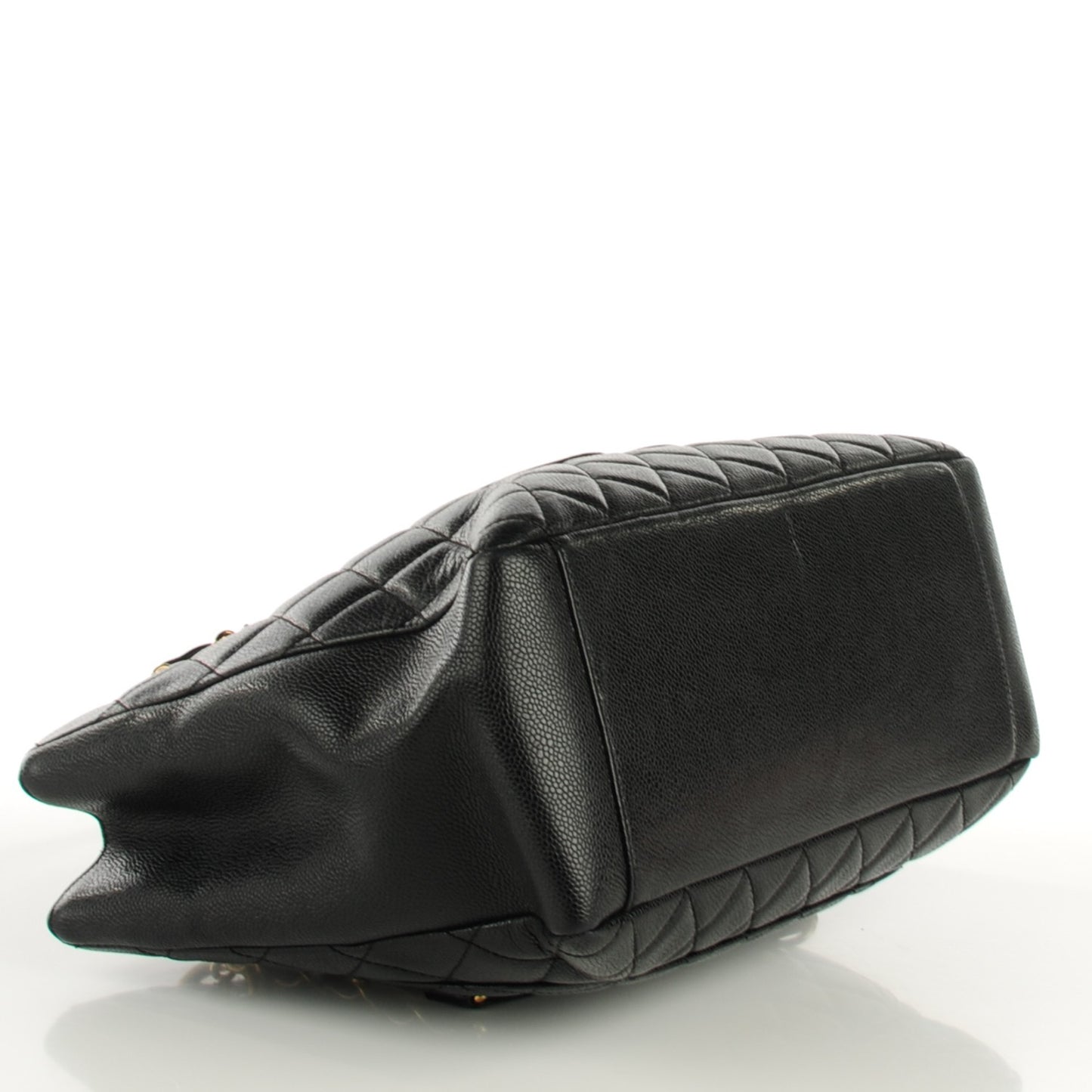 Caviar Quilted Grand Shopping Tote GST Black