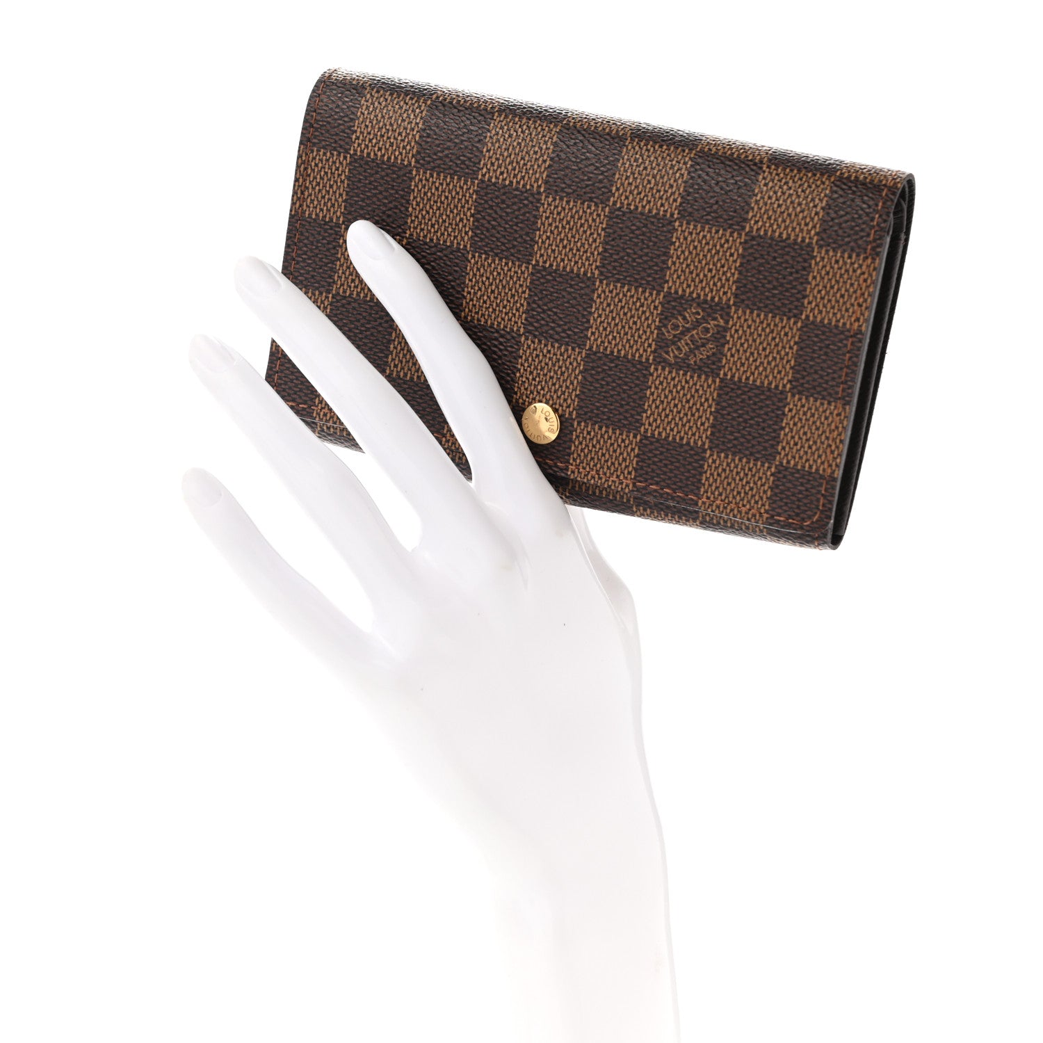 Louis Vuitton Damier Ebene Porte-Monnaie Tresor Wallet 2 of 12