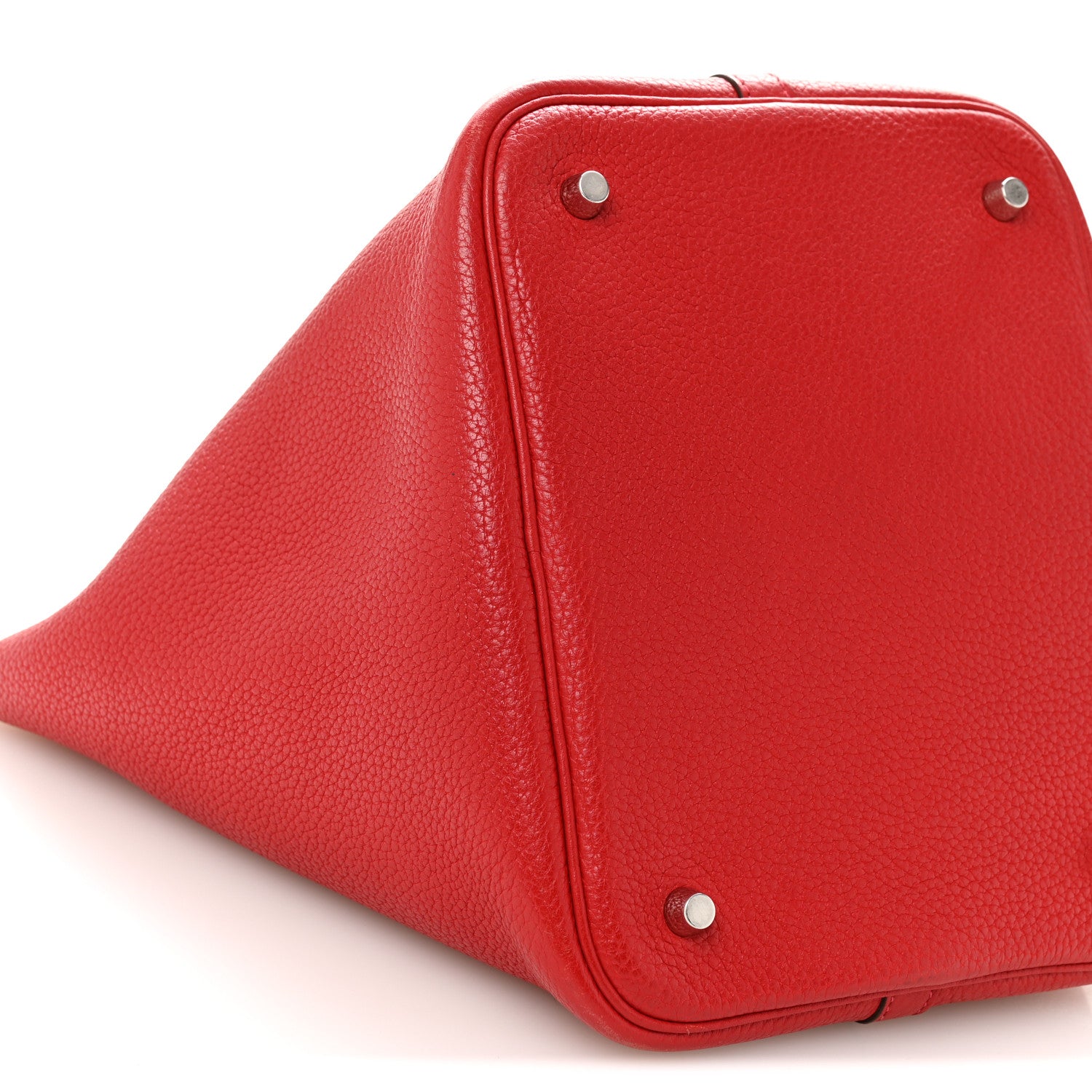Hermes Taurillon Clemence Picotin Lock 22 MM Rouge Casaque 9 of 10