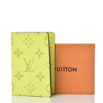 Louis Vuitton Monogram Taiga Pocket Organizer Yellow 7 of 7