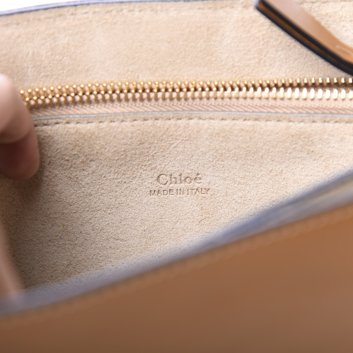 Chloe Suede Calfskin Medium Faye Shoulder Bag Mustard Brown 6 of 12