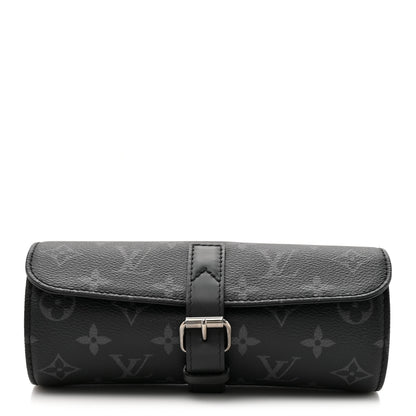 Louis Vuitton Monogram Eclipse 3 Watch Travel Case 1 of 6