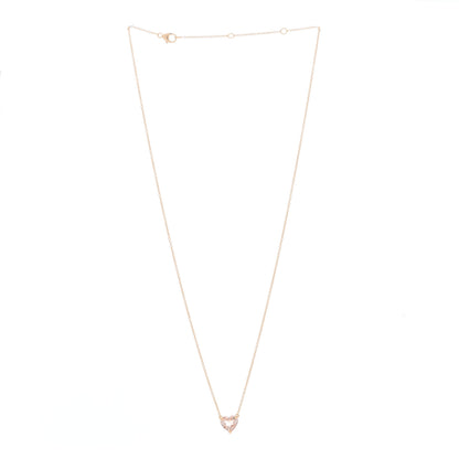 David Yurman 18K Rose Gold Morganite 8mm Chatelaine Heart Pendant Necklace 2 of 4