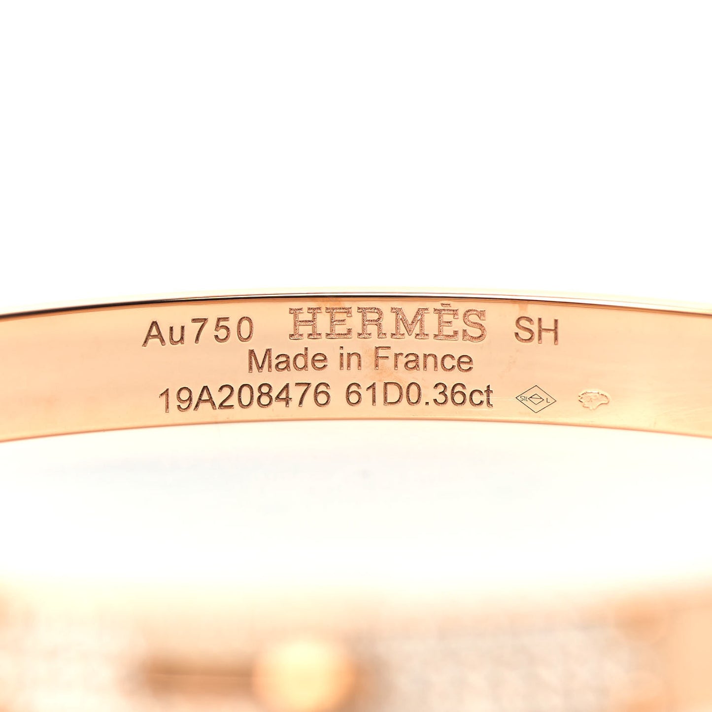 18K Rose Gold Diamond PM Kelly Pave Bracelet SH