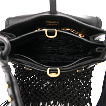 Prada Tessuto Nylon Quilted Corsaire Hunting Bag Black 5 of 10