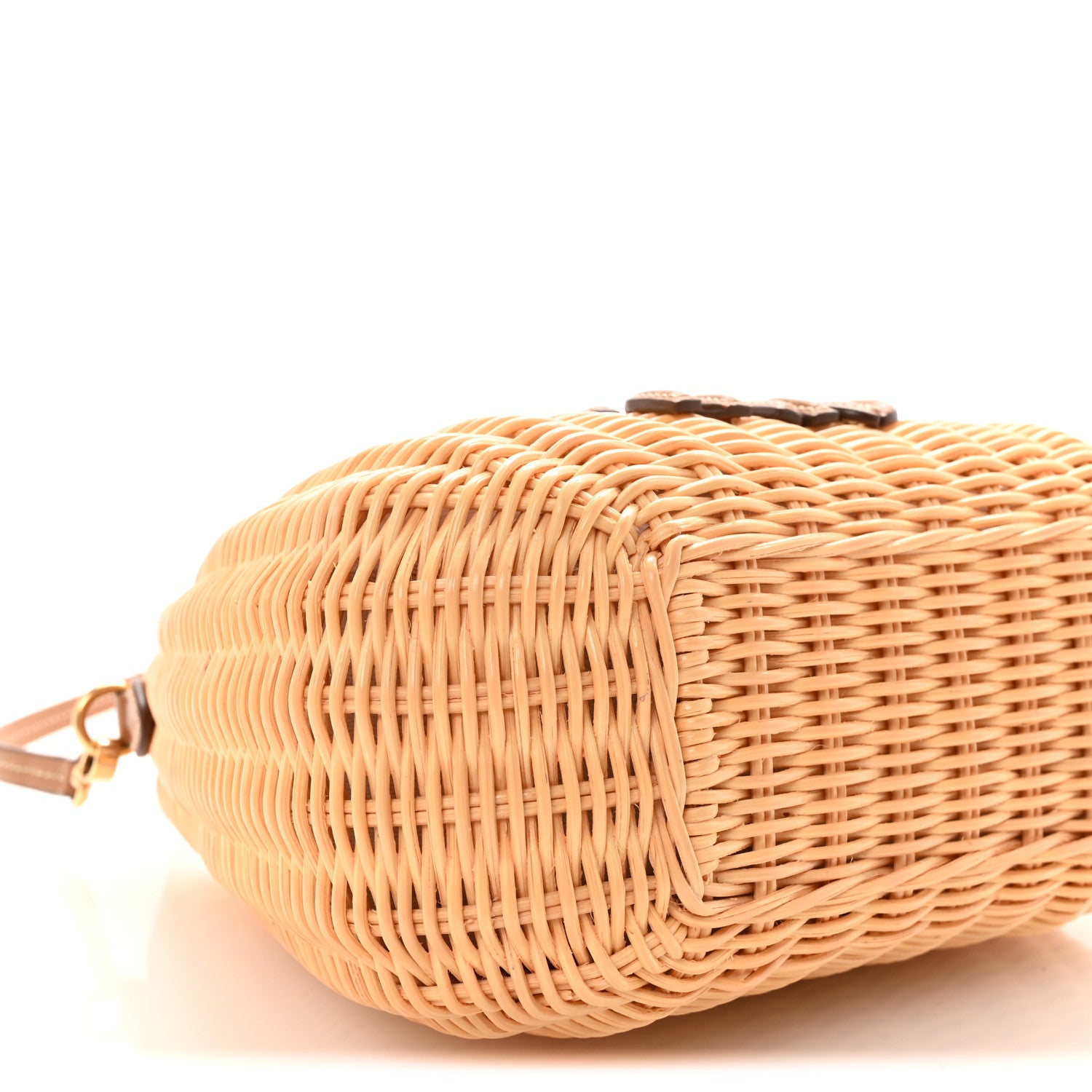 Miu Miu Wicker Wander Hobo Tan 9 of 10