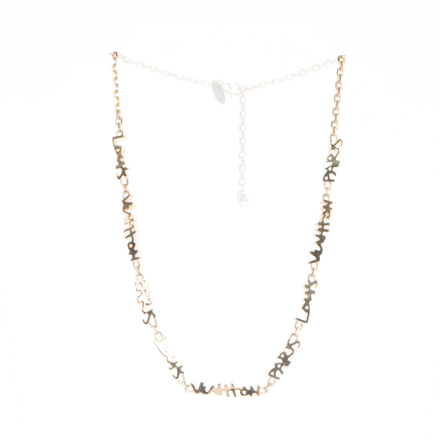 Louis Vuitton Graffiti PM Necklace Gold 3 of 6
