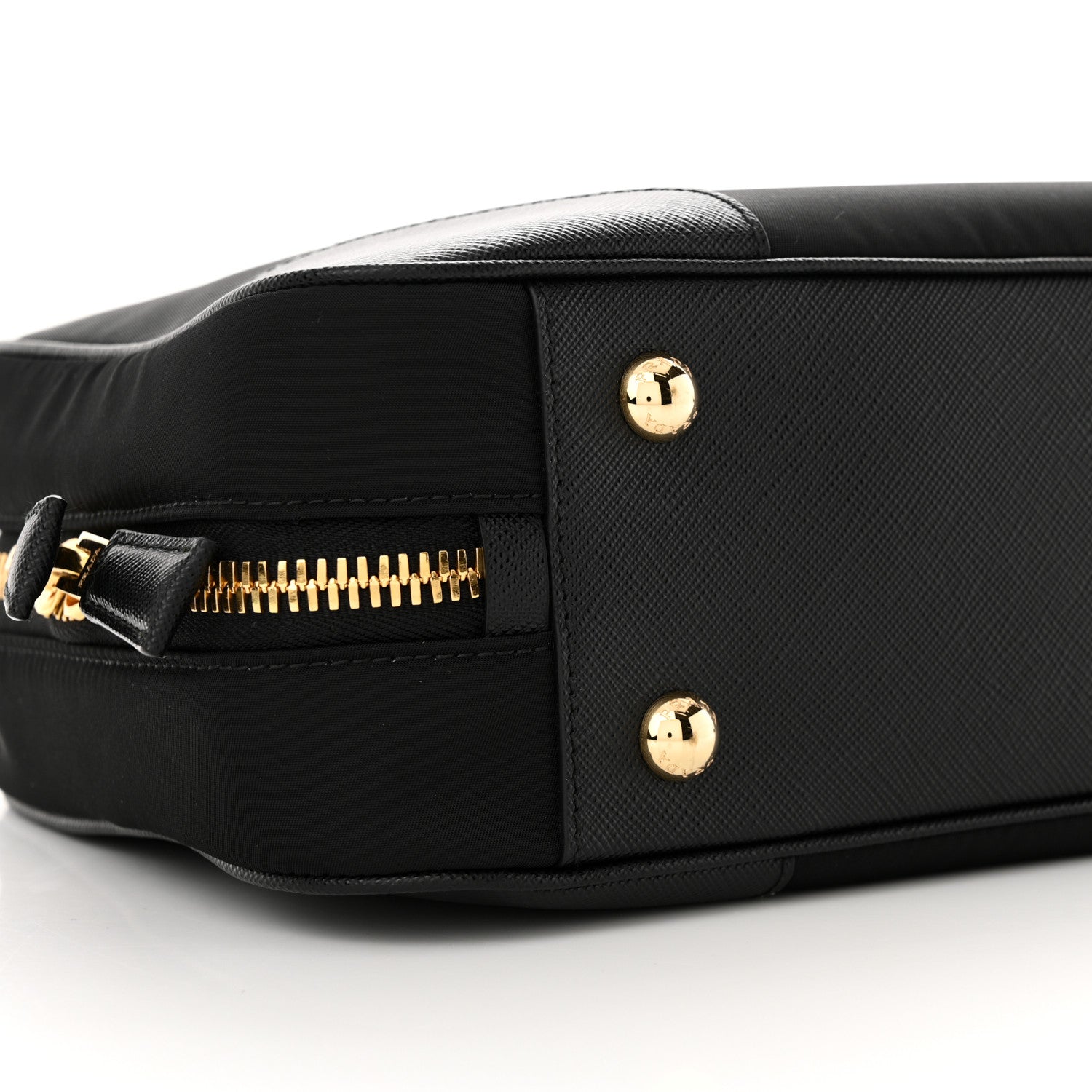 Prada Re-Nylon Saffiano Medium Re-Edition 1978 Two Handle Bag Black 8 of 10
