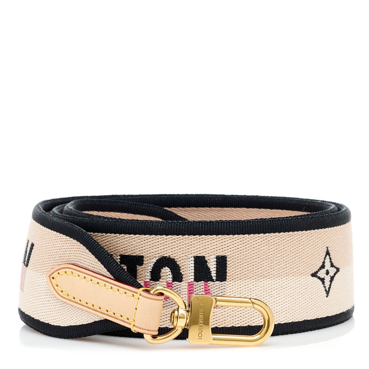 Louis Vuitton Jacquard Diane Shoulder Strap Black 1 of 3