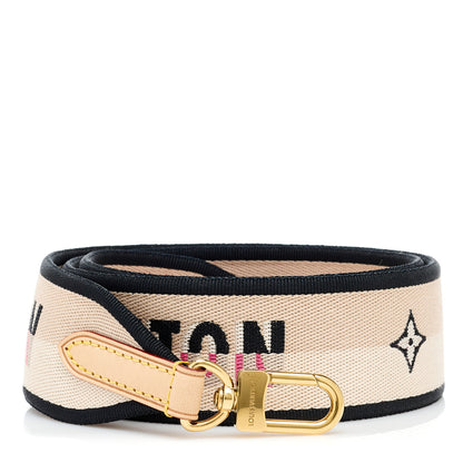 Louis Vuitton Jacquard Diane Shoulder Strap Black 1 of 3