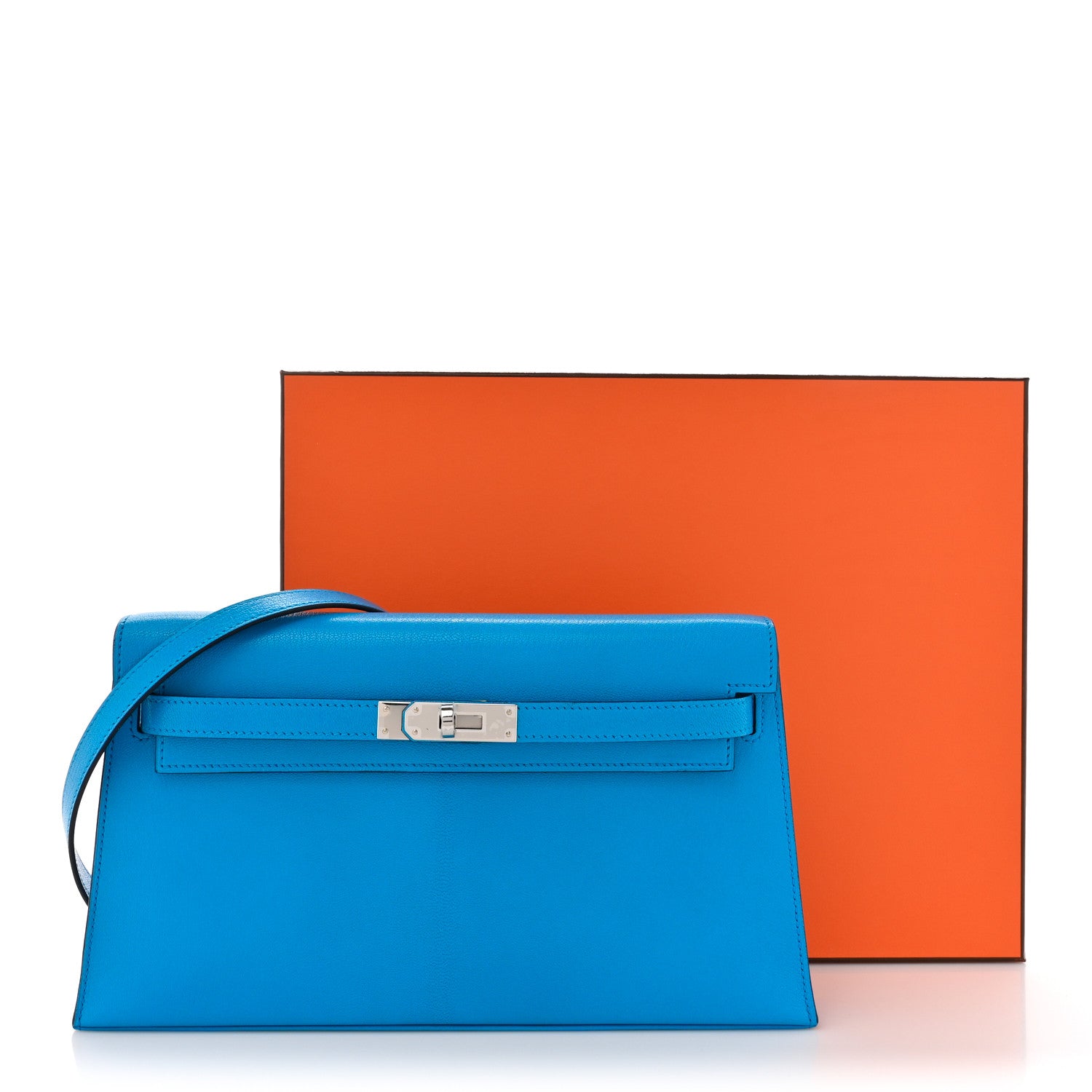 Hermes Chevre Chamkila Kelly Elan Bleu Frida 11 of 11