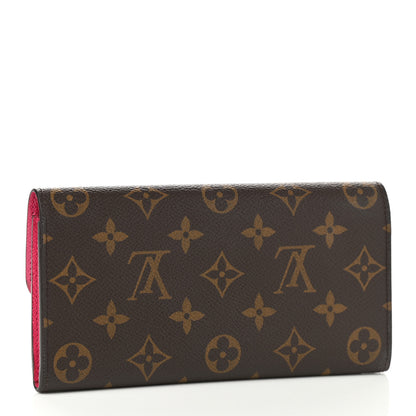 Louis Vuitton Monogram Emilie Wallet Fuchsia 2 of 5
