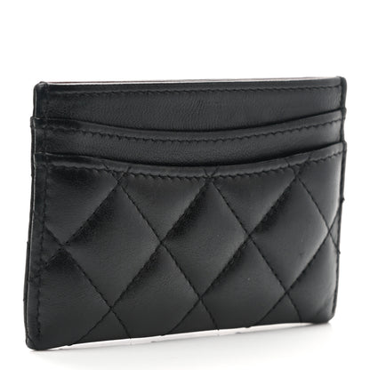 Chanel Lambskin Quilted Card Holder Black 3 of 9