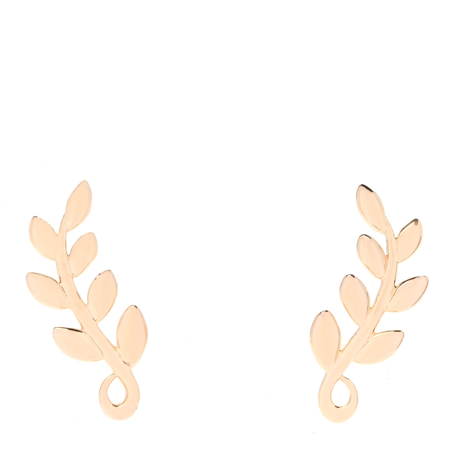 18K Rose Gold Paloma Picasso Olive Leaf Climber Earrings