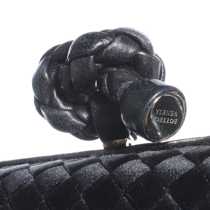 Bottega Veneta Satin Knot Clutch Nero Black 8 of 8