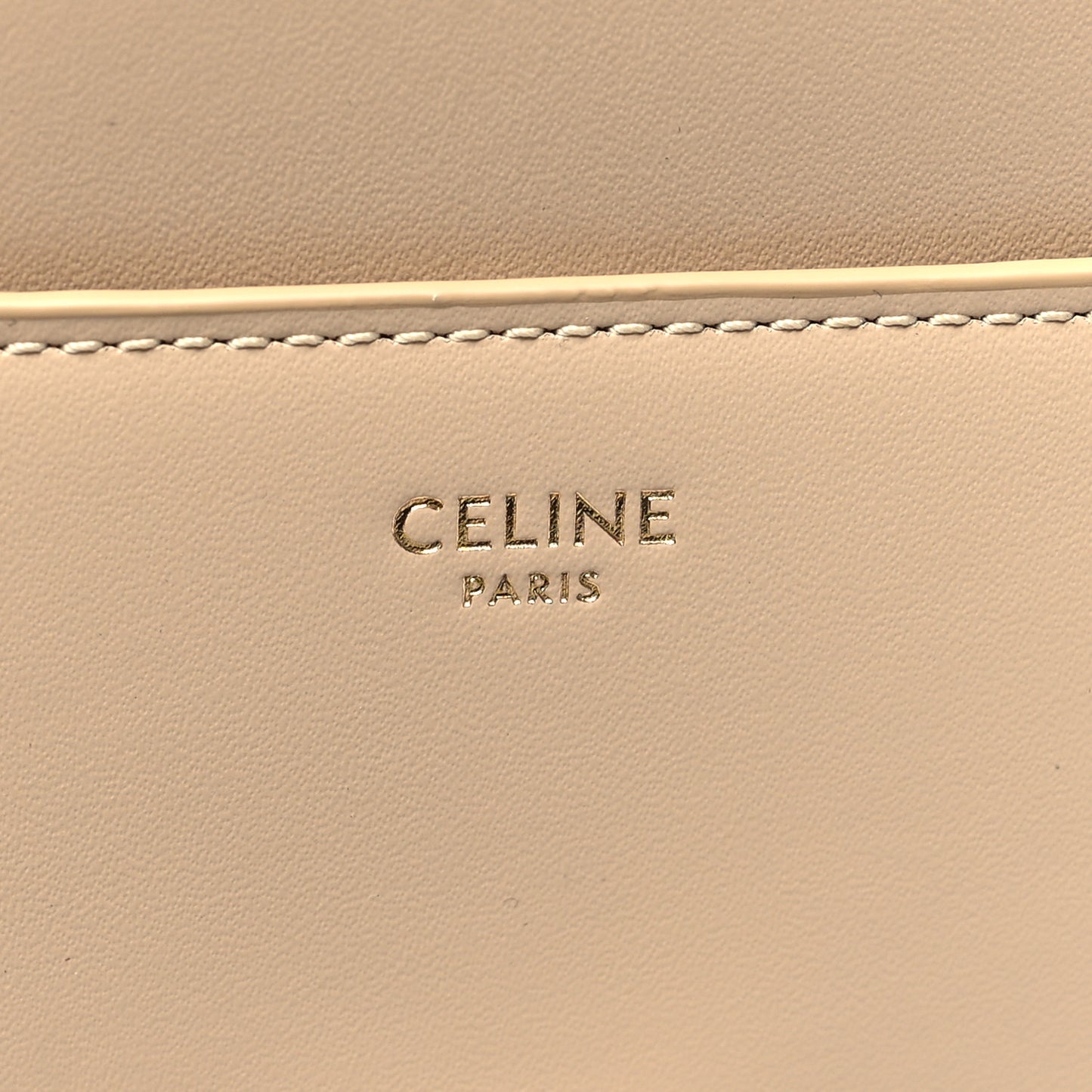 Satinated Calfskin Small 16 Top Handle Bag Beige