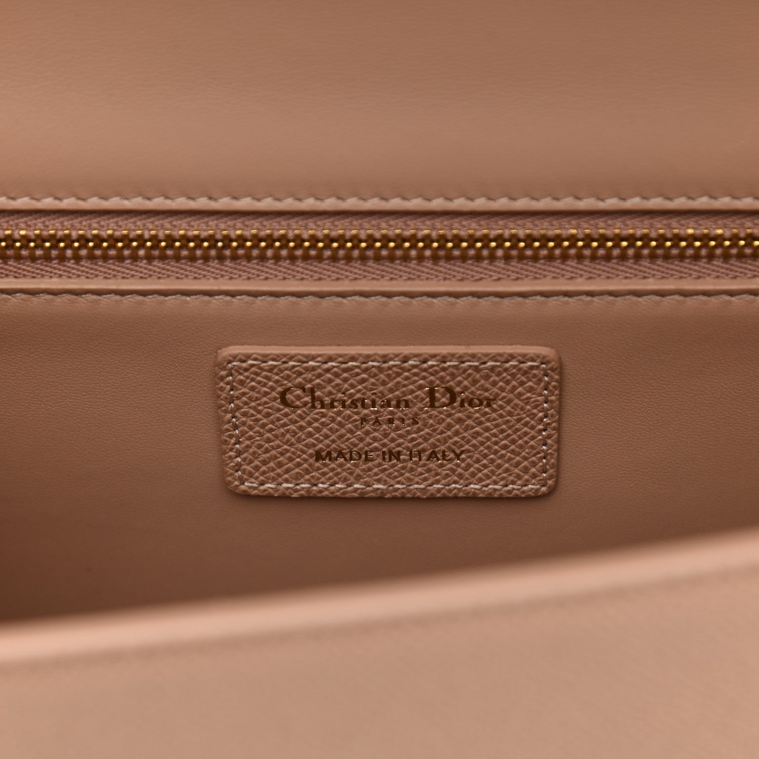 Christian Dior Grained Calfskin 30 Montaigne Flap Bag Nude 6 of 10