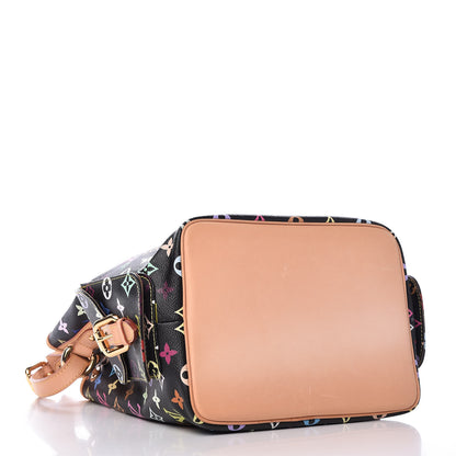 Louis Vuitton Monogram Multicolor Petit Noe Black 4 of 11