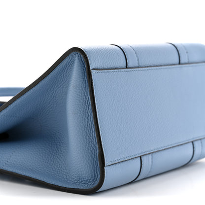 Mulberry Classic Grain Calfskin Small Bayswater Porcelain Blue 8 of 18