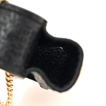 Gucci Textured Dollar Calfskin Enamel GG Lipstick Holder Necklace Black 5 of 7