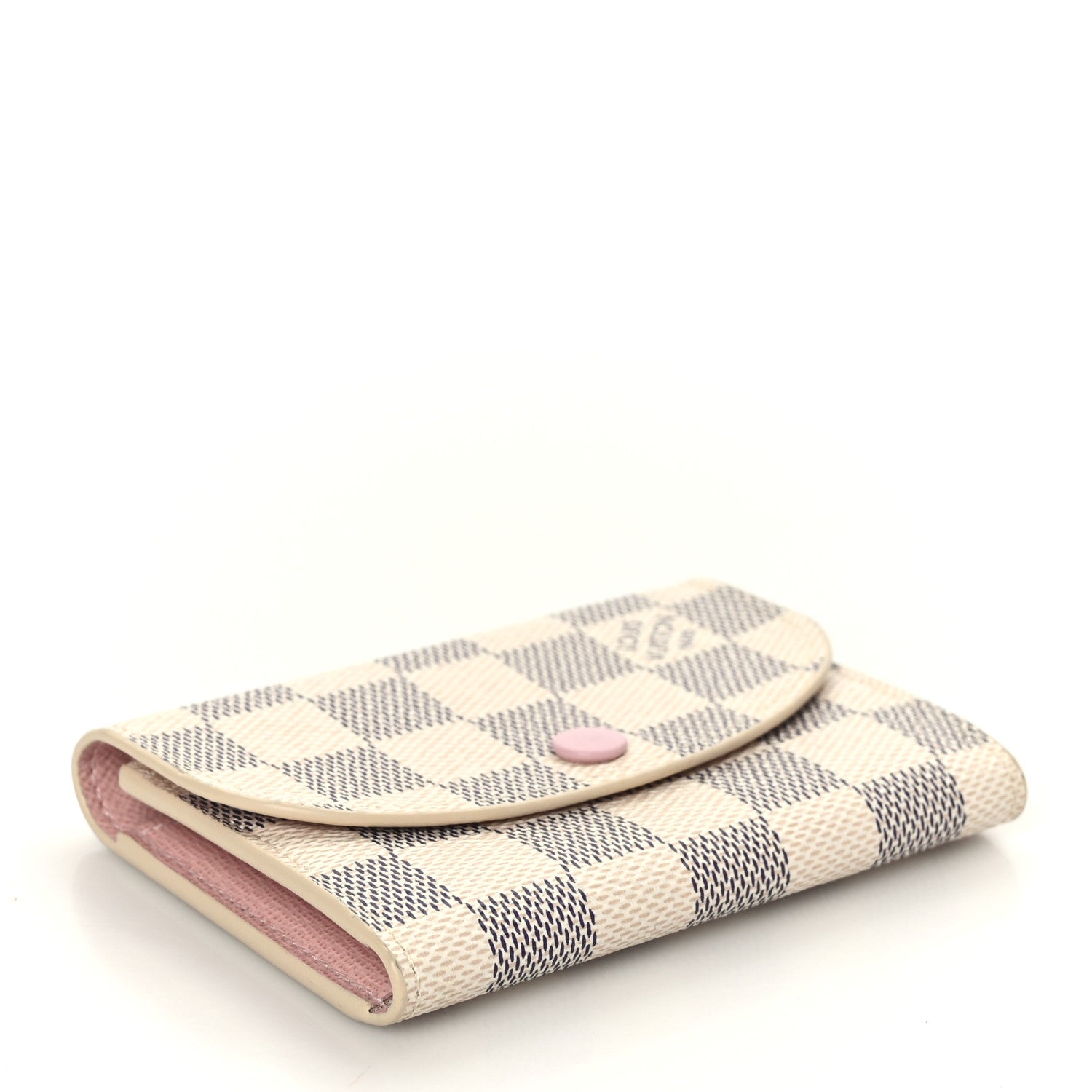 Louis Vuitton Damier Azur Rosalie Coin Purse Rose Ballerine 4 of 7