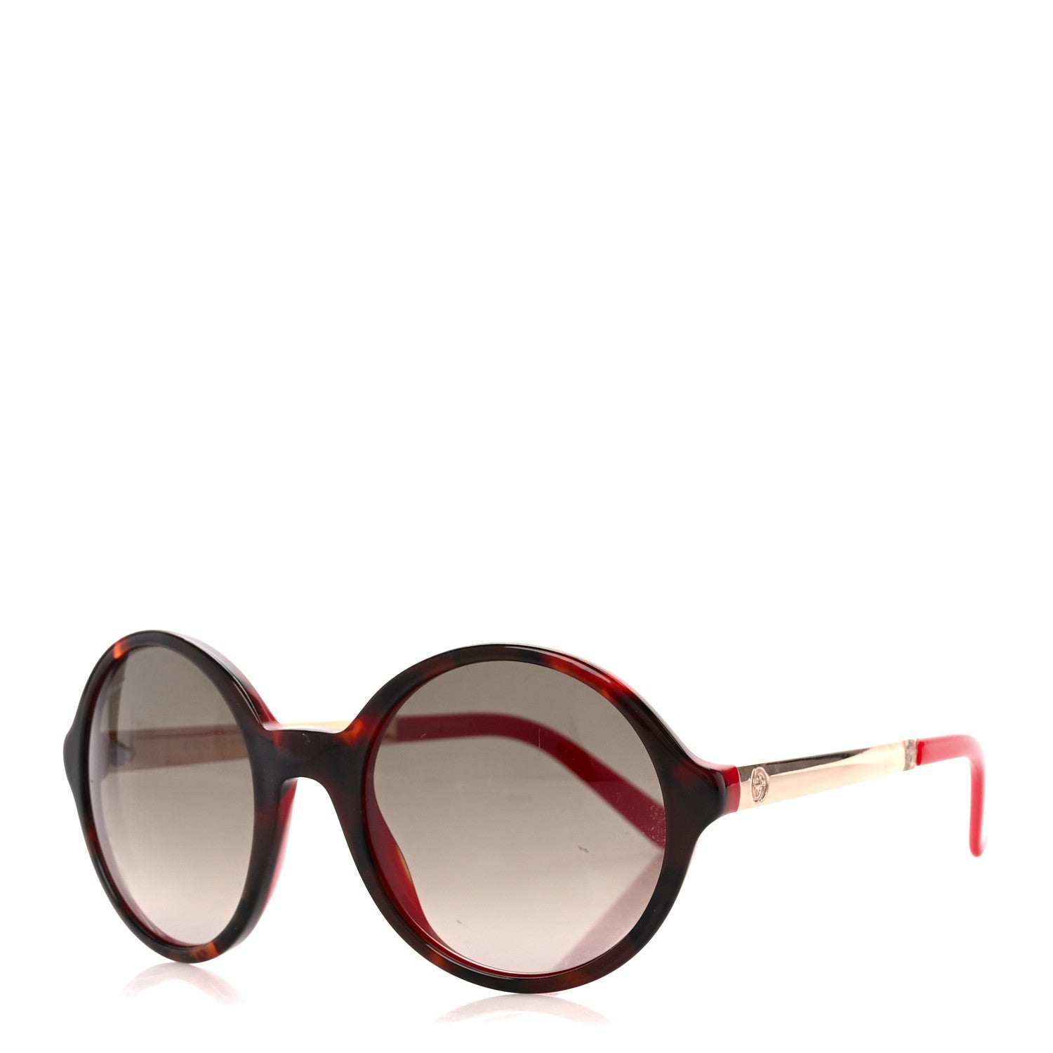 Gucci Acetate Round Sunglasses GG3770 Red 1 of 8