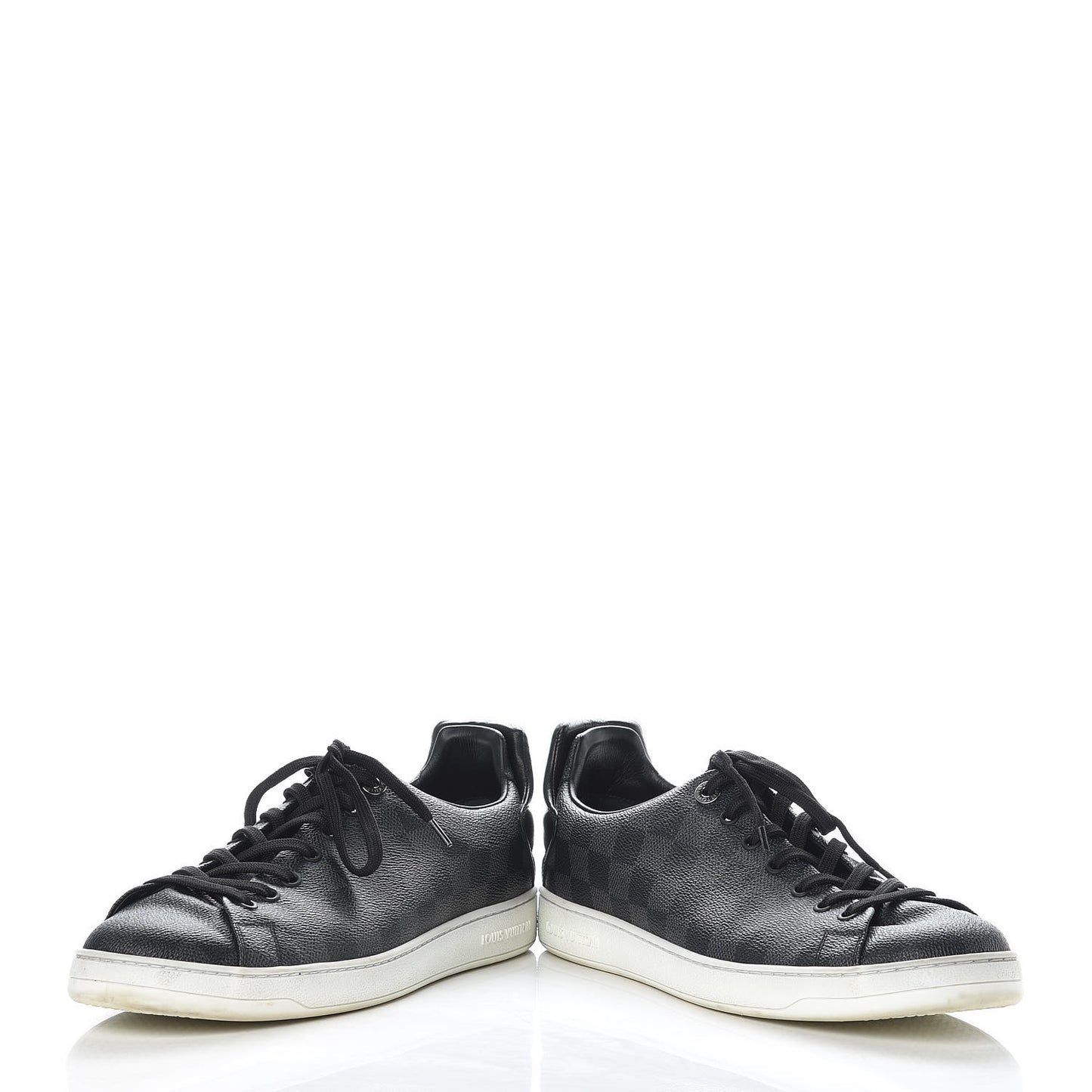 Calfskin Damier Graphite Frontrow Sneakers 8.5