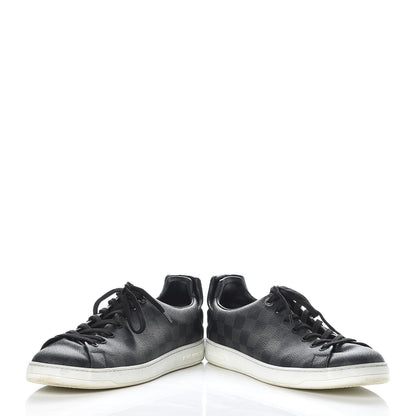 Louis Vuitton Calfskin Damier Graphite Frontrow Sneakers 8.5 6 of 14