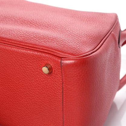 Hermes Taurillon Clemence Lindy 26 Rouge Casaque 10 of 14