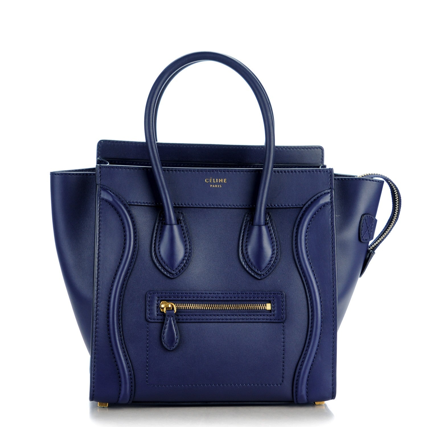 Celine Smooth Calfskin Micro Luggage Ink 1 of 8