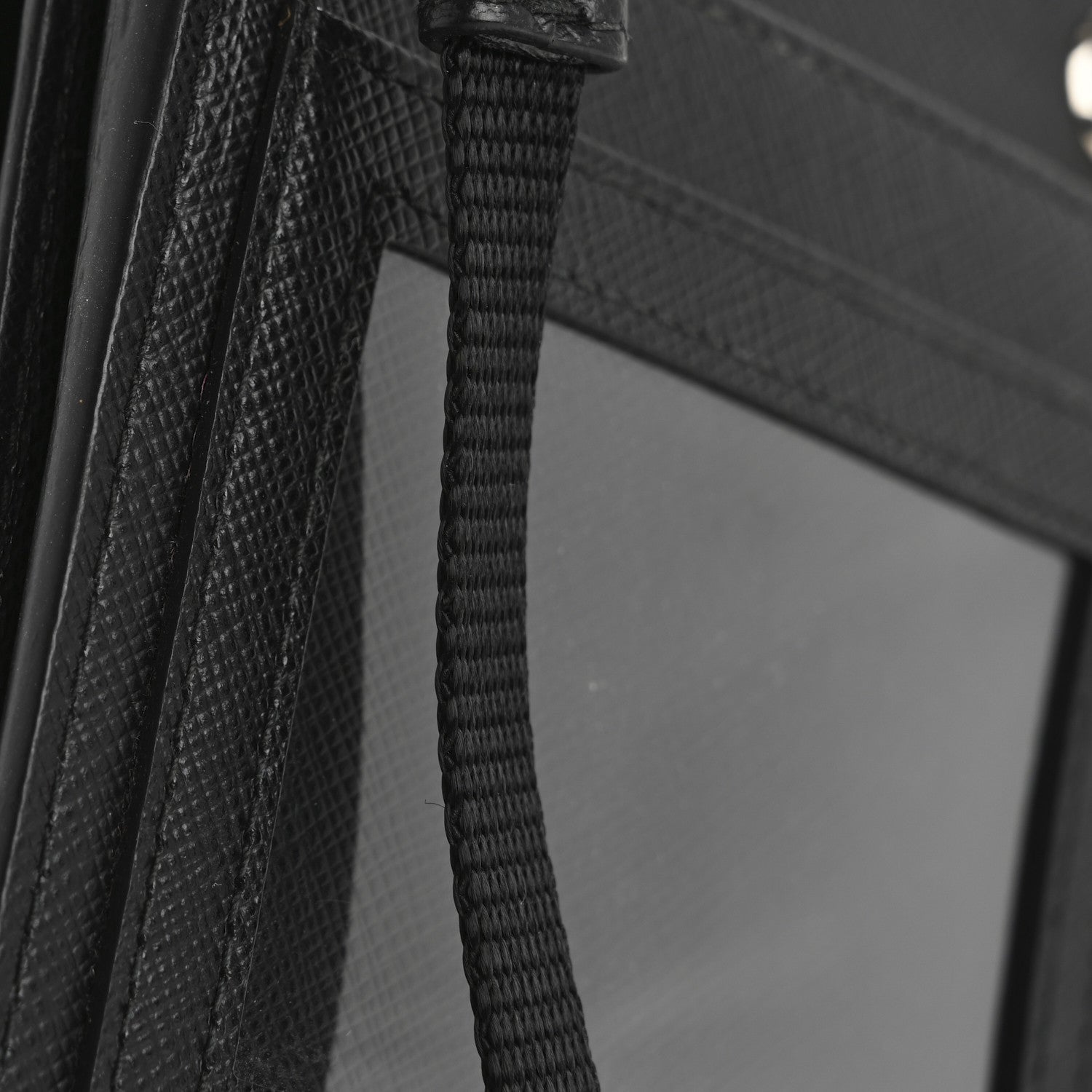 Prada Saffiano Racing Logo Patch Mini Bag Black 16 of 17