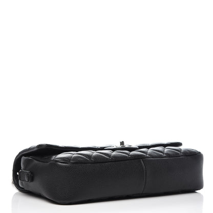 Chanel Caviar Quilted Jumbo Easy Flap Black 5 of 8