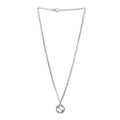 Gucci Sterling Silver Interlocking G Pendant Necklace 3 of 4