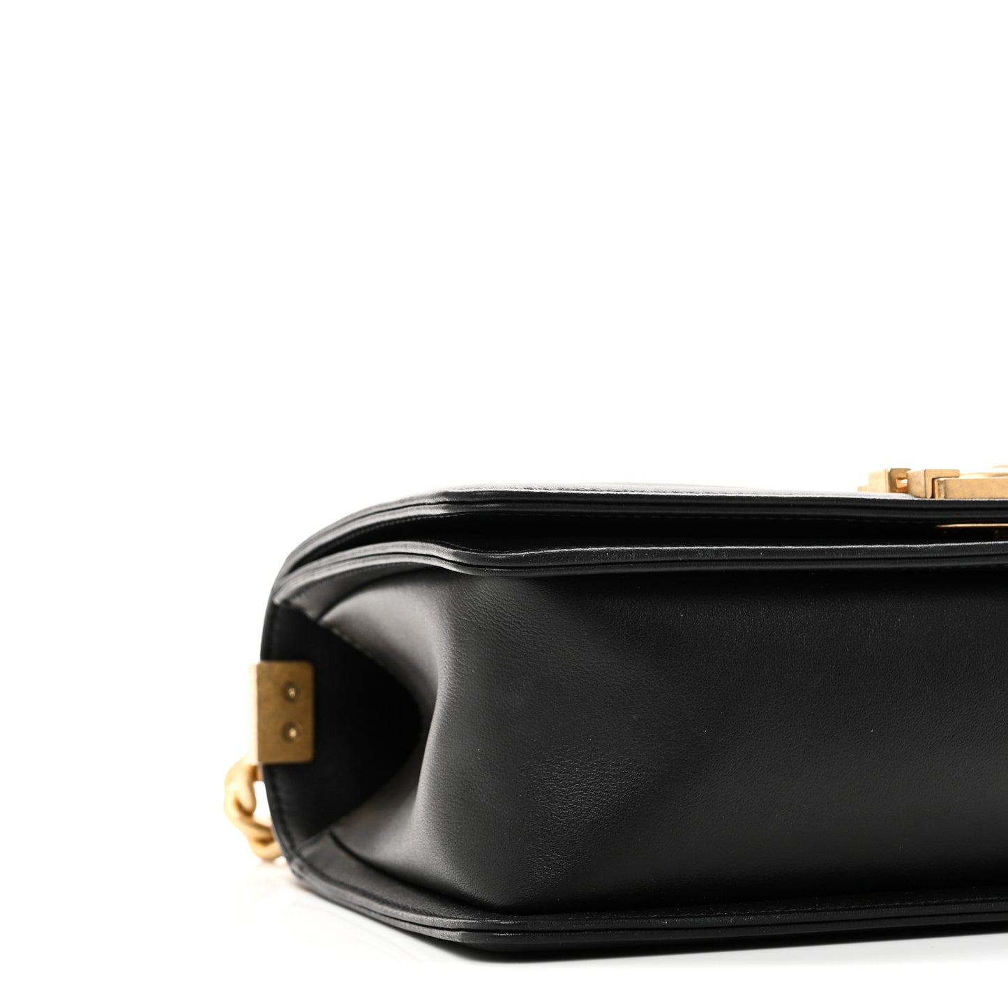 Calfskin Quilted Medium Boy Flap Black