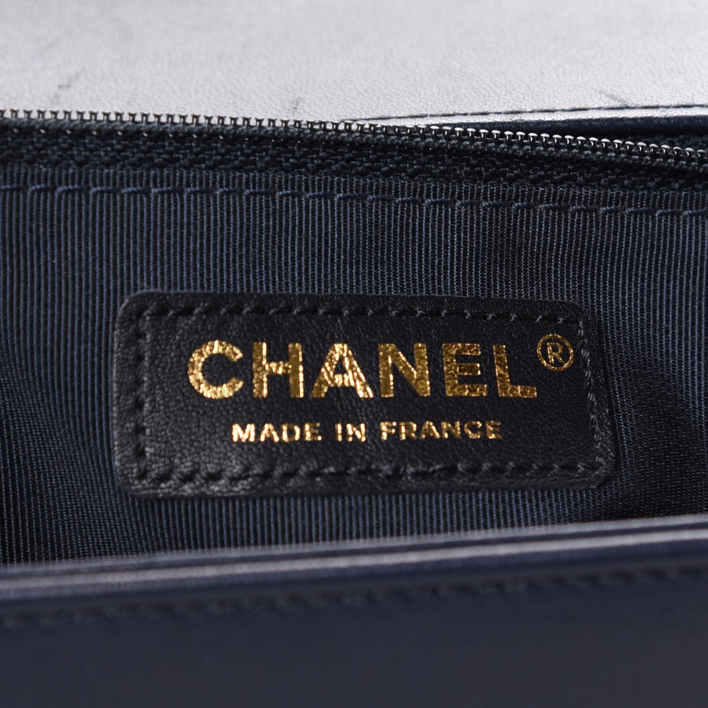 Lambskin Quilted New Medium Boy Flap Navy
